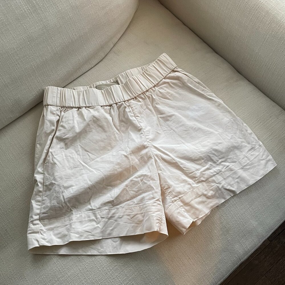 Everlane organic cotton shorts - white - size 4